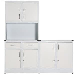 Kitchen Dresser Standard 2 Piece White