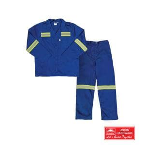 TZ REFLECTIVE WORKSUIT ROYAL BLUE LARGE
