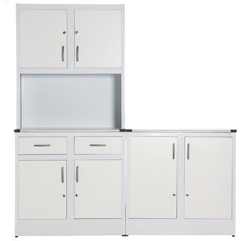 Kitchen Dresser Standard 2 Piece White Wooden KDAWW