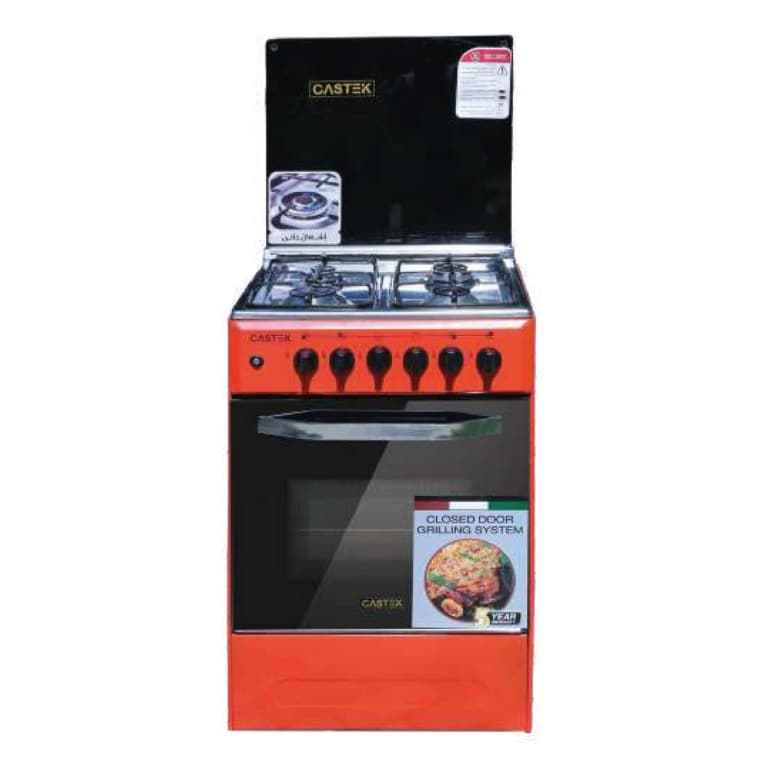 Gastek 55cm 4 Gas Red Black IMPGAS5555REBL