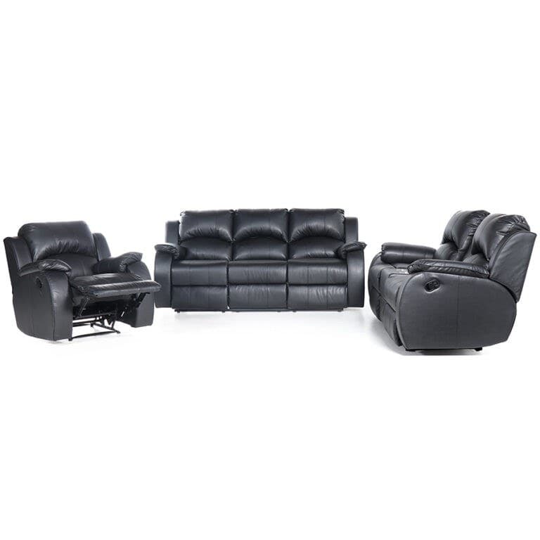 Santiago 6 Seater Buck Skin Fabric Lounge Suite